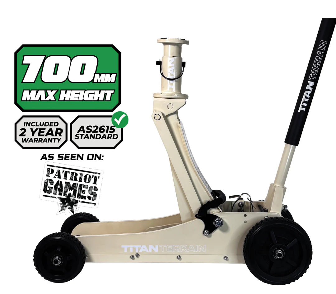 3 TONNE RUGGED FLOOR JACK - LIGHT SANDY TAUPE EDITION