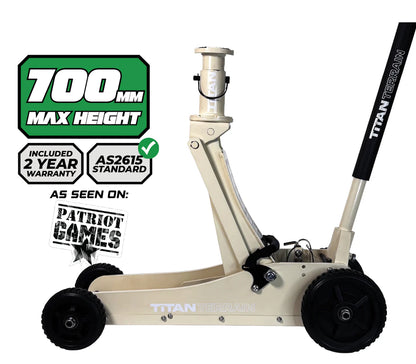 3 TONNE RUGGED FLOOR JACK - LIGHT SANDY TAUPE EDITION
