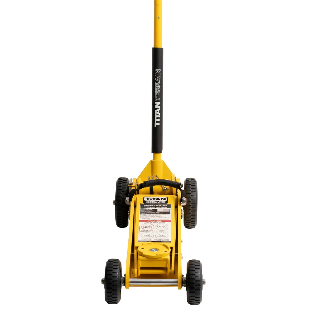 3 TONNE RUGGED FLOOR JACK - HI-VIS YELLOW EDITION