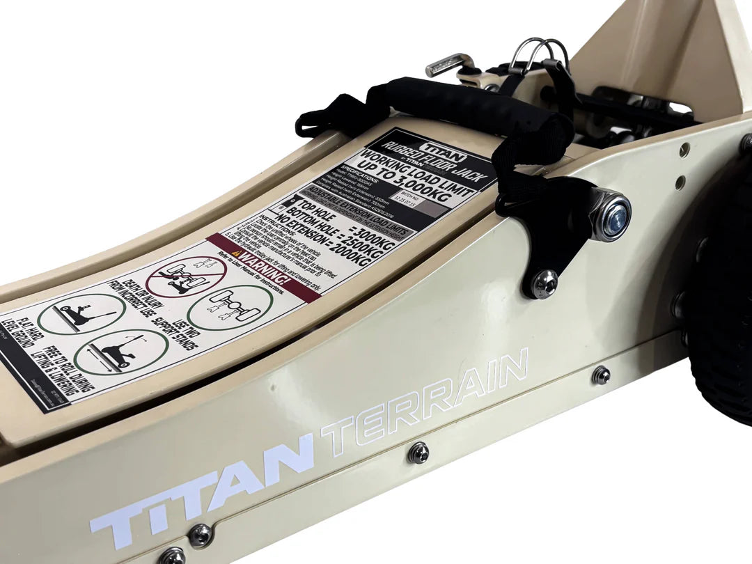 3 TONNE RUGGED FLOOR JACK - LIGHT SANDY TAUPE EDITION