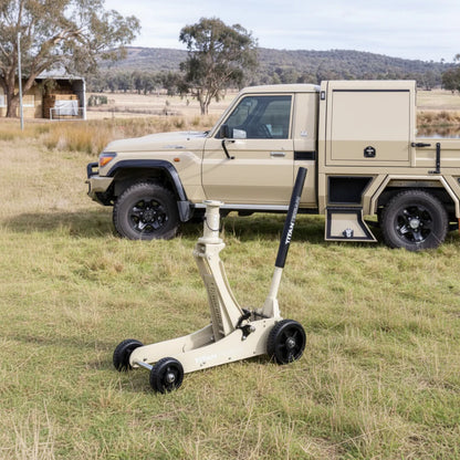 3 TONNE RUGGED FLOOR JACK - LIGHT SANDY TAUPE EDITION
