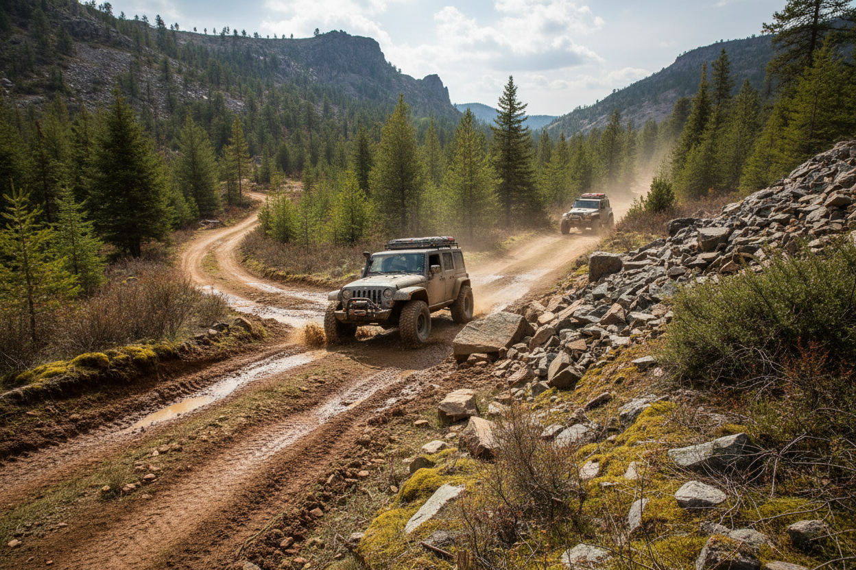 offroad track 4x4 terrian